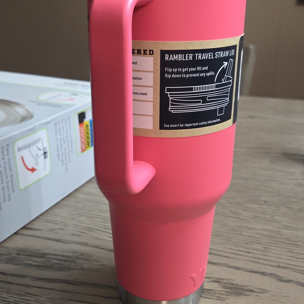 YETI Rambler 40 oz Travel Mug - Pink - Picture 3 of 8